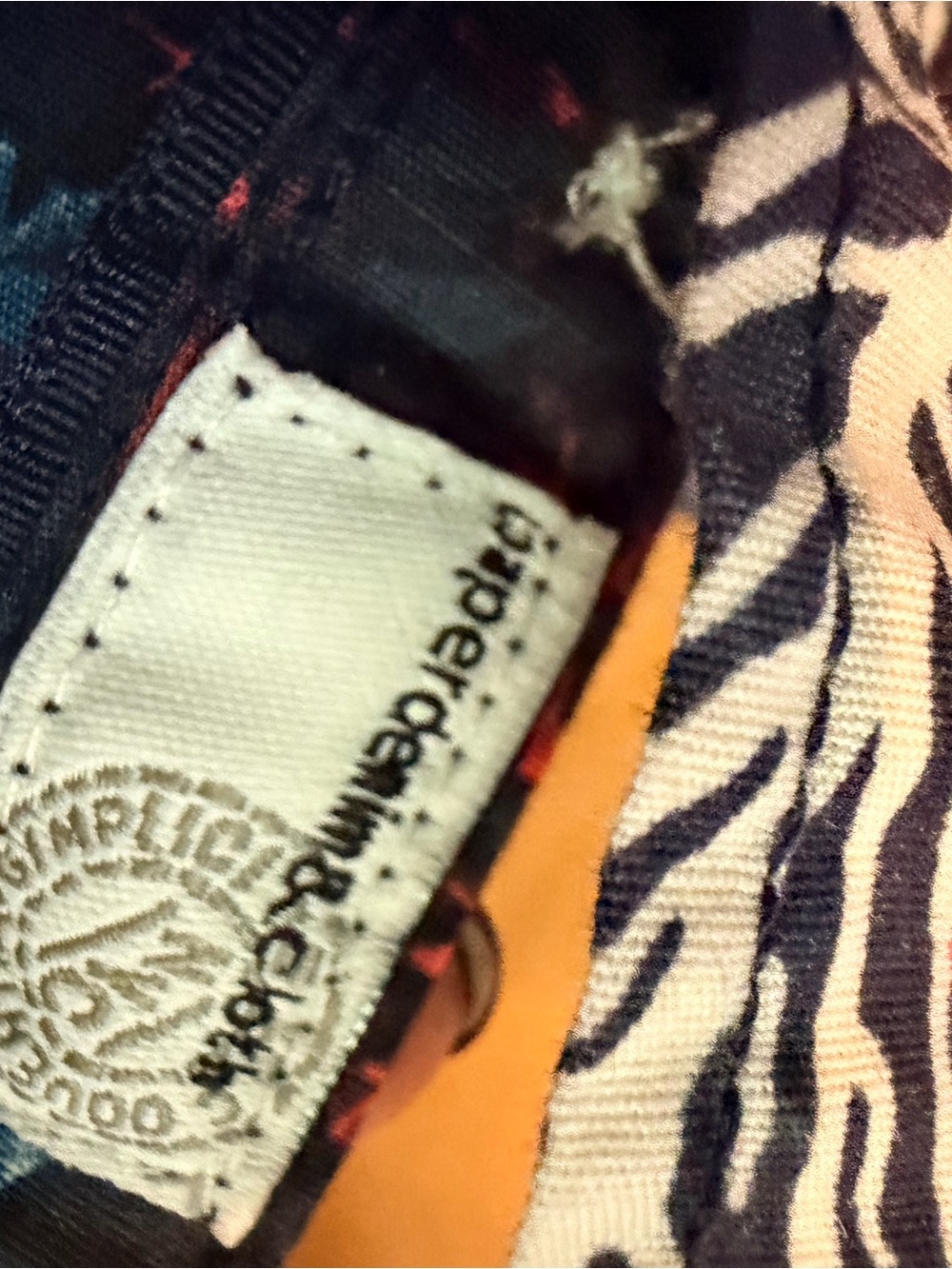 Paper Denim & Cloth Navy Short-Sleeve Coral Print Button-Up Shirt 🪸 - Picture 4 of 6
